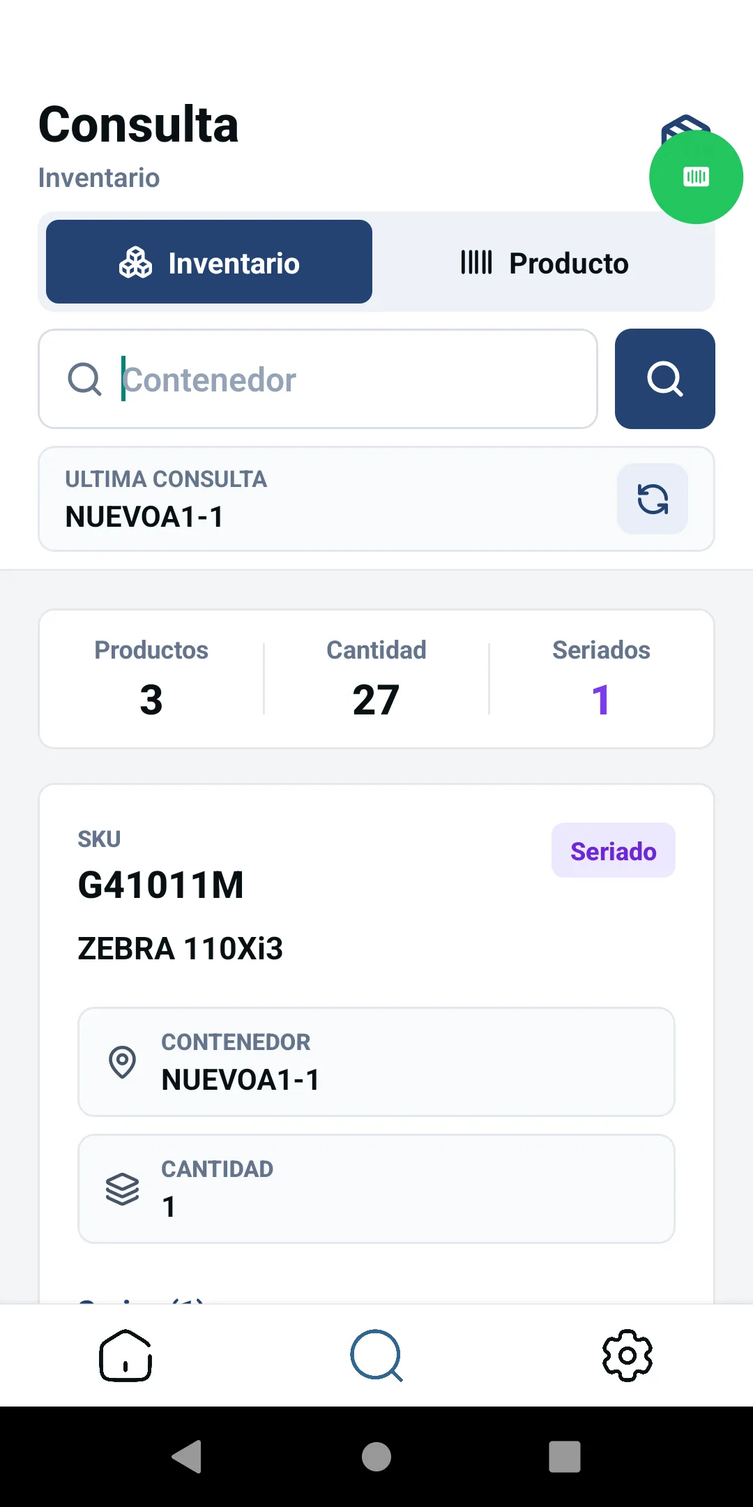 Pantalla de la app Saga: Qué hay en posición